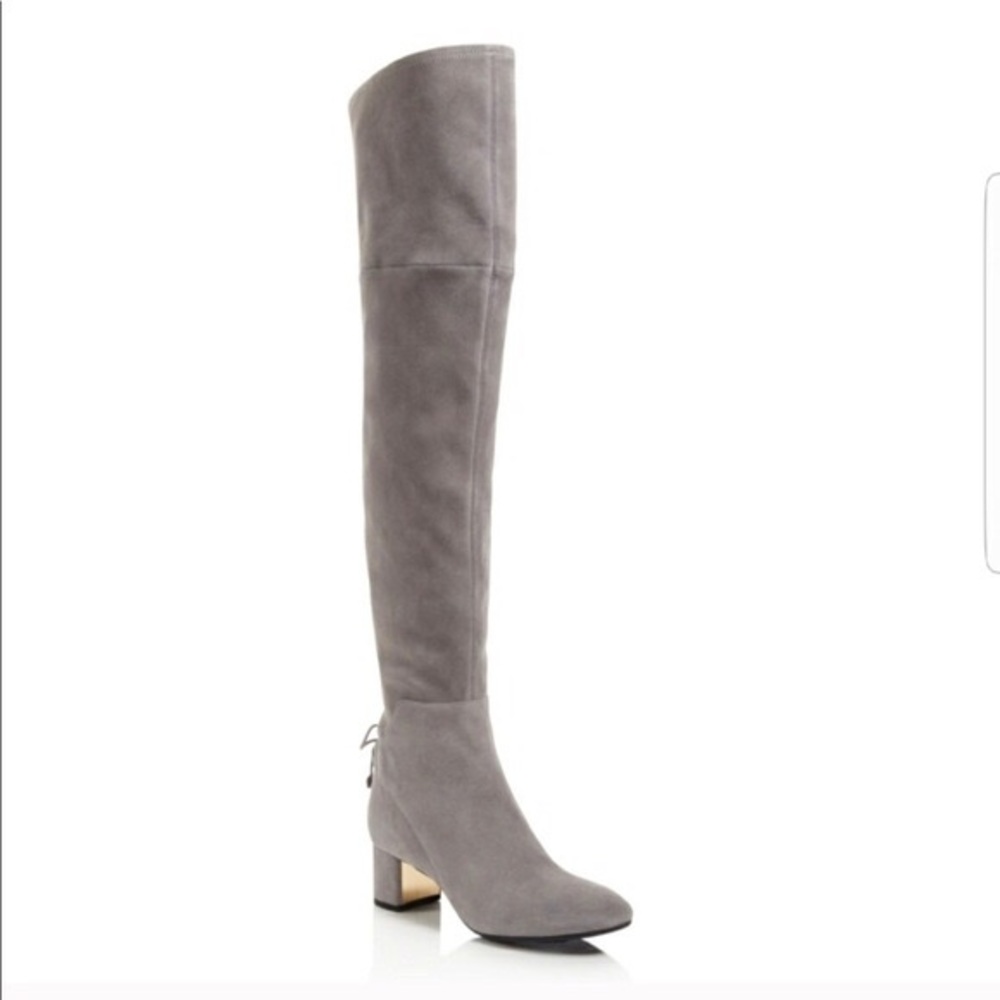 Tory Burch Over The Knee Laila Boot in Gray